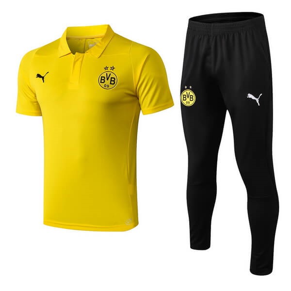 Polo Conjunto Completo Borussia Dortmund 2018/19 Amarillo Negro